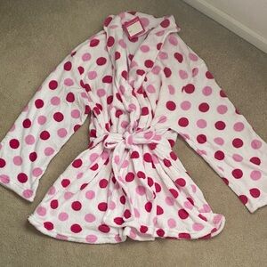 Ulta Beauty Pink Polka Dot Robe
